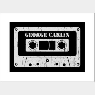 George Carlin - Vintage Cassette White Posters and Art